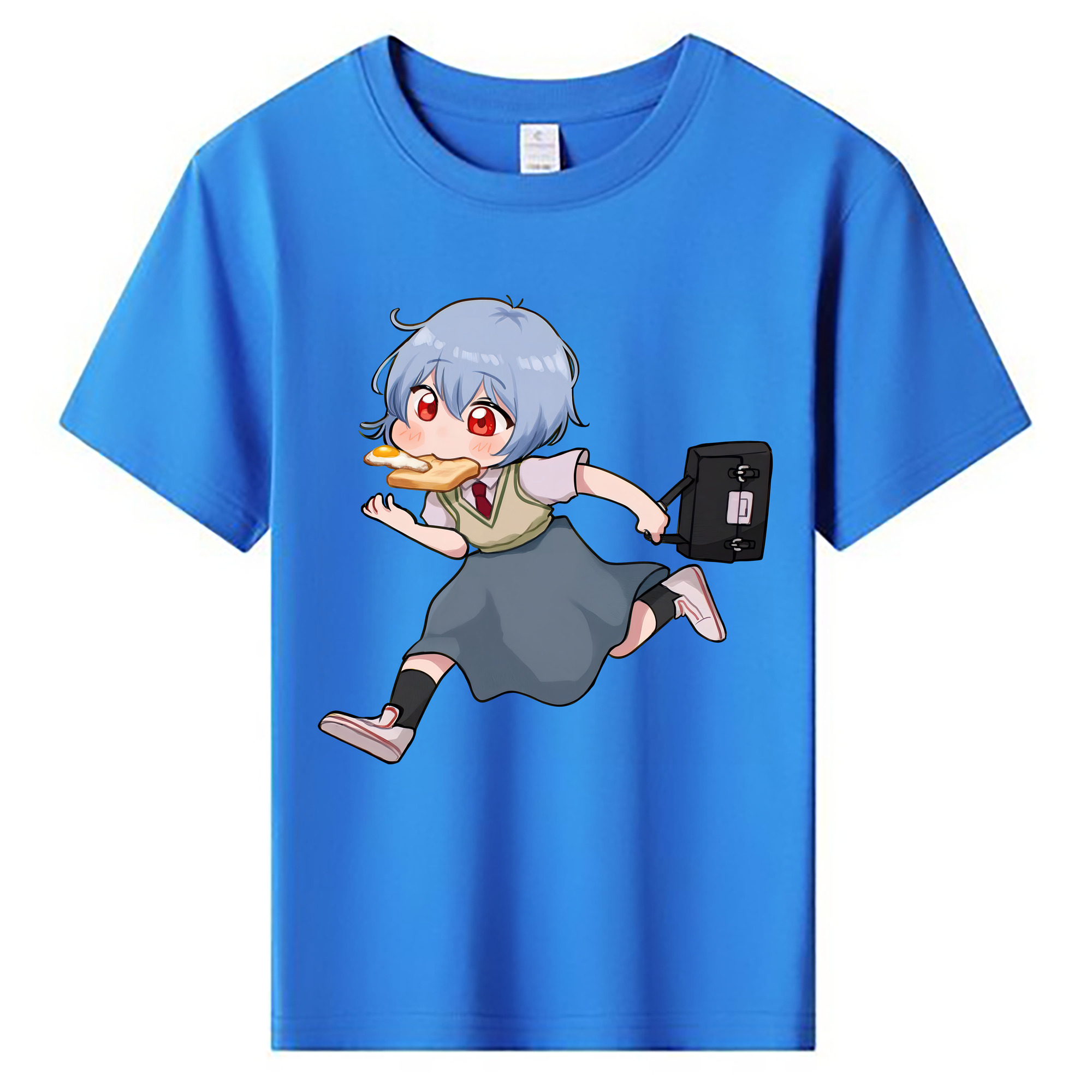 （画像用） EVA 新世紀エヴァンゲリオン 綿100％キッズTシャツ（フロントプリント）